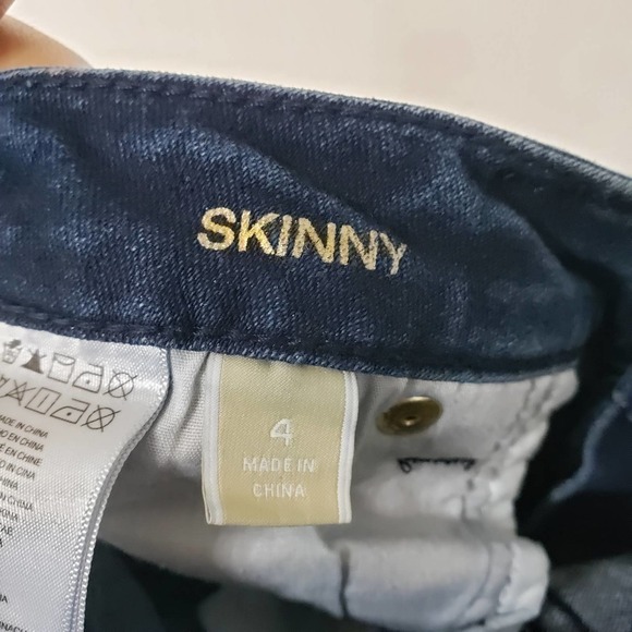 MICHAEL Kors Skinny Studded Pocket Crop Jeans Sz 4 - Picture 5 of 7